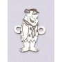 E0639-G-Link argint 925 Fred Flinstone  15.5x12mm 0,5  - 1 buc