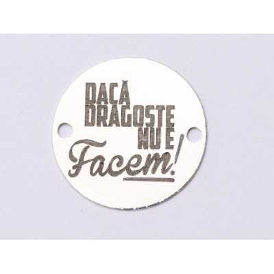E0831-GS-Link argint 925 Daca dragoste nu e 16.5mm 0.33