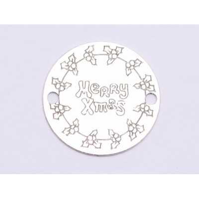 E0979-GS-Link Argint 925 Merry X-mas diametru 16.5mm, 0.33m