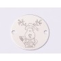E0996-GS-Link Argint Merry Xmas  Reindeer 1 buc