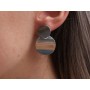 F0058-N-Cercel  tija argint 925 model ondulat 20/13mm 0.33mm grosime-1buc