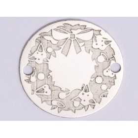 E1034-GS-Link Argint Coronita decorativa 1 buc
