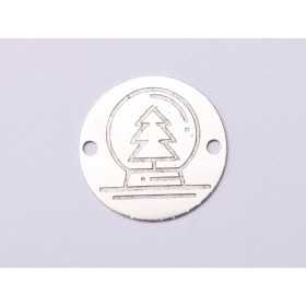 E1037-GS-Link Argint 925 Decoratiune Craciun 16.5mm 0.33 grosime 1 buc