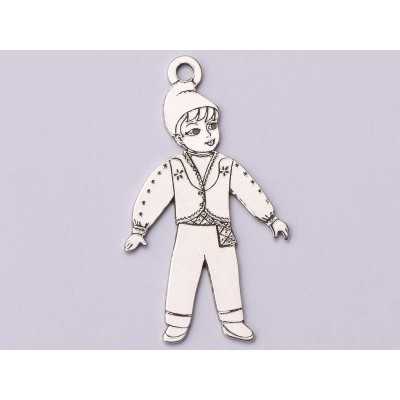 E1085-G-Link Argint 925 Costum popular barbatesc -  1 buc
