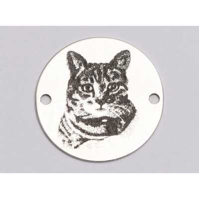 E1123-GS-Link Argint 925 cu pisica model 1 -  1buc