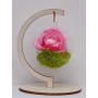 L214-Decupaj personalizabil din lemn Suport Glob  15x12 cm 1 buc