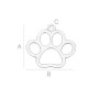 G0519-N-Charm labuta decupata 15.50x15.50mm 1 buc