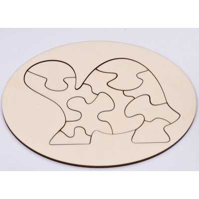 L235- Puzzle testoasa din lemn  1buc