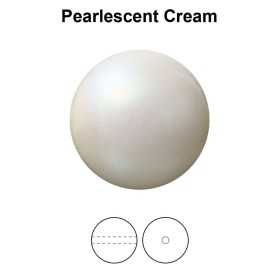 0012-Preciosa Pearl Nacre Round Red Pearl Effect  12mm