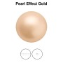 0231-Preciosa Pearl Nacre Round Gold Pearl Effect  12mm
