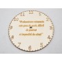 L238- Decupaj ceas lemn 17 cm  1buc
