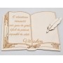 L241- Decupaj personalizabil carte si penita 20x26 cm  1buc