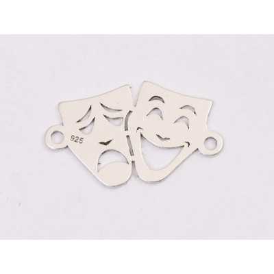E1230-Link decupaj masti teatrale 15.5x9.5x0.5 mm  1 buc