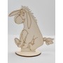 L251- Decupaj din lemn cu suport Eeyore  22x20cm
