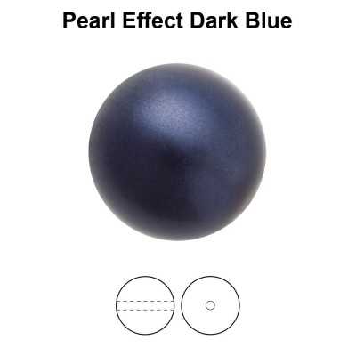 0641-Preciosa Round Pearl Maxima 1H Dark Blue Pearl Effect 8mm