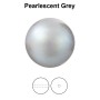 0644-Preciosa Round Pearl Maxima 1H Pearlescent Grey Crystal  8mm