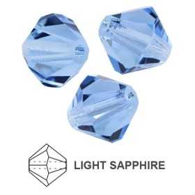 0077-Cristal Preciosa, MC Rondelle Bead Light Sapphire 3mm - 1 BUC