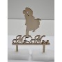 L282-Cake topper "Mr./Mrs." 13x18cm  1buc
