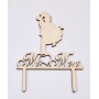 L282-Cake topper "Mr./Mrs." 13x18cm  1buc