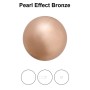0187-Preciosa Nacre Pearl Round-Semi Maxima Bronze 10mm