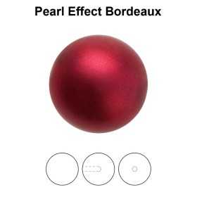 0274-Round Pearl Maxima 1/2H Bordeaux  10mm