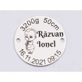 S111 - Banut din argint pentru eveniment special de 16.5mm Baby Boss