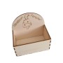 L354 Plic pentru flori pom de craciun cu caciulita  V2 16x10x8 cm