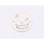 E1331-N-Link argint 925 Scary face 12mm -  1buc