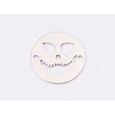 E1332-N-Link argint 925 Ghost face 12mm -  1buc