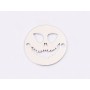 E1332-N-Link argint 925 Ghost face 12mm -  1buc