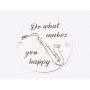 E1336-GS-Link argint 925 Do what makes you happy 16,5mm -  1buc