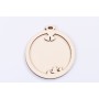 L377-Decoratiune glob personalizabil cu foto 10x9 cm  1buc