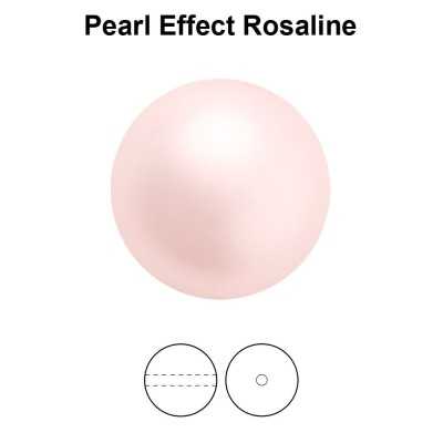 0249-Preciosa Pearl Nacre Round Rosaline Pearl Effect  12mm