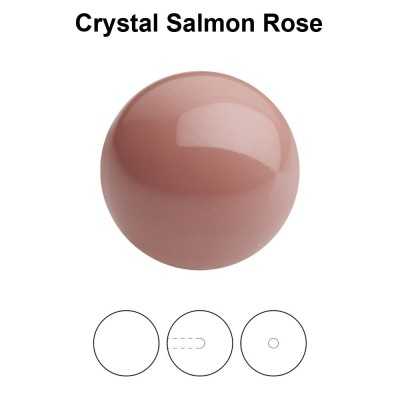 0405-Round Pearl Maxima 1/2H Salmon Rose 12mm