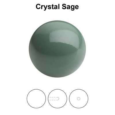 0409-Round Pearl Maxima 1/2H Sage 12mm