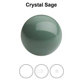 0415-Preciosa Round Pearl Maxima 1H  Sage 4mm