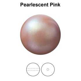 0122- Preciosa Pearl Nacre Round Pearlescent Pink  4mm