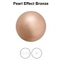 0421-Preciosa Round Pearl Maxima 1H Bronze Pearl Effect 8mm - 1 buc