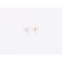 E1388 N Cercel  triunghi din argint 925 10x9.7x0.5mm