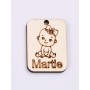 L426-Decupaj lemn 4*3cm Bebe martisor  -1 buc