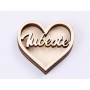L454-Blank inima 3 straturi pentru licheni 4*4.5cm Iubeste   -1 buc