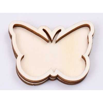 L481-Blank fluturas 2 straturi pentru licheni 5.5x4cm   -1 buc