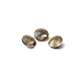 0496-Gavbari Crystal Rivoli Iridescent Gold 8mm-1buc