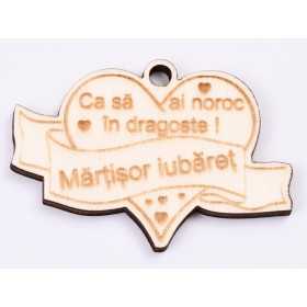 L494-Martisor inimioara 5.5x3.5  -1 buc
