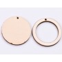 L497-Decupaj cerc lemn doua straturi cu gaura  pt licheni 4 cm