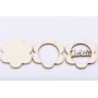 L503-Blank 3 straturi pentru licheni 5*5cm Iubita   -1 buc