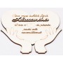 L585-Decoratiune "Cea mai iubita fiica"  inima cu suport 18x21cm 1buc