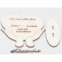 L585-Decoratiune "Cea mai iubita fiica"  inima cu suport 18x21cm 1buc