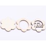 L586-Blank 3 straturi pentru licheni 5*5cm Tata   -1 buc