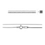 G1010-Colier lant Snake argint 925  0.8mm lungime 50cm